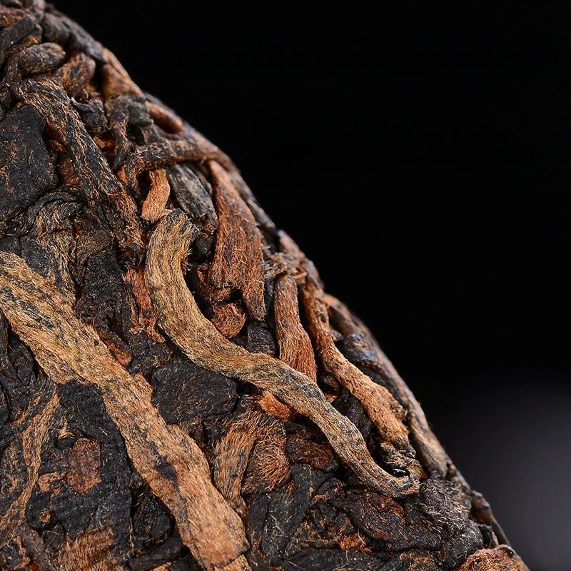 357g Yunnan Ripe Pu-erh Tea Qizi Cake Aged Fragrant Grade Early Spring
