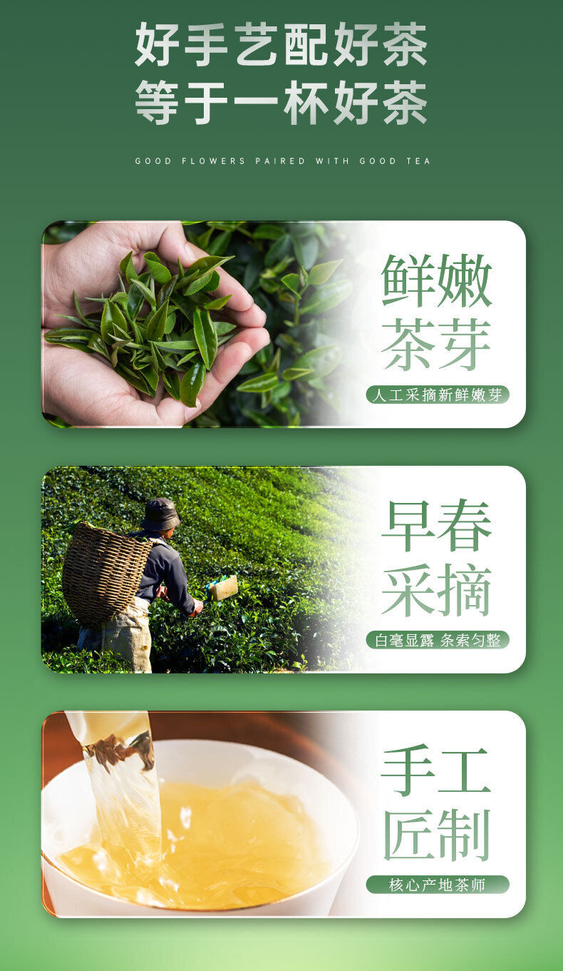 Chinese Biluochun Green Tea Fresh Green Tea Sweet Tea 50g