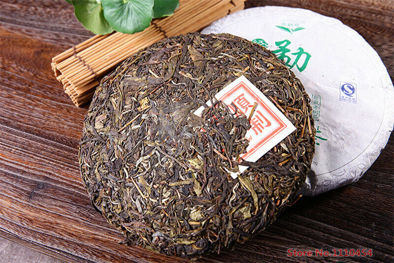 HelloYoung Organic Green Food China Yunnan Puerh Tea Cake Cha Puer Menghai Sheng Tea 357g