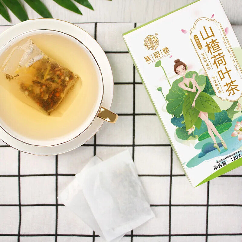 Hawthorn Lotus Leaf Tea Healthy Herb Tea Bag 120g Secondary image