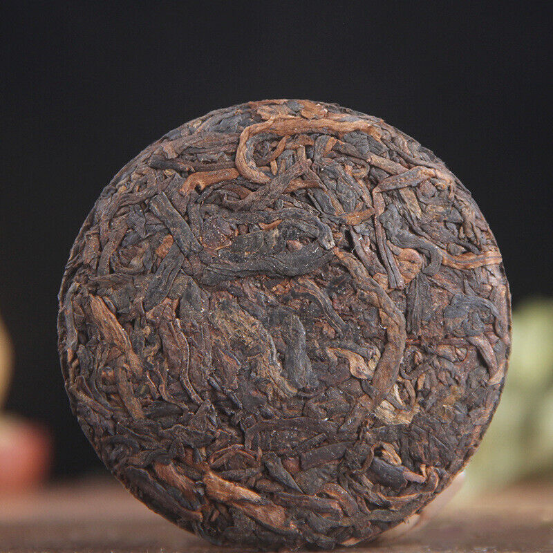 HelloYoung 50g Yunnan Ripe Tea Cake Banzhang Pu'er Aged Menghai Ancient Tree Dry Storage Pu
