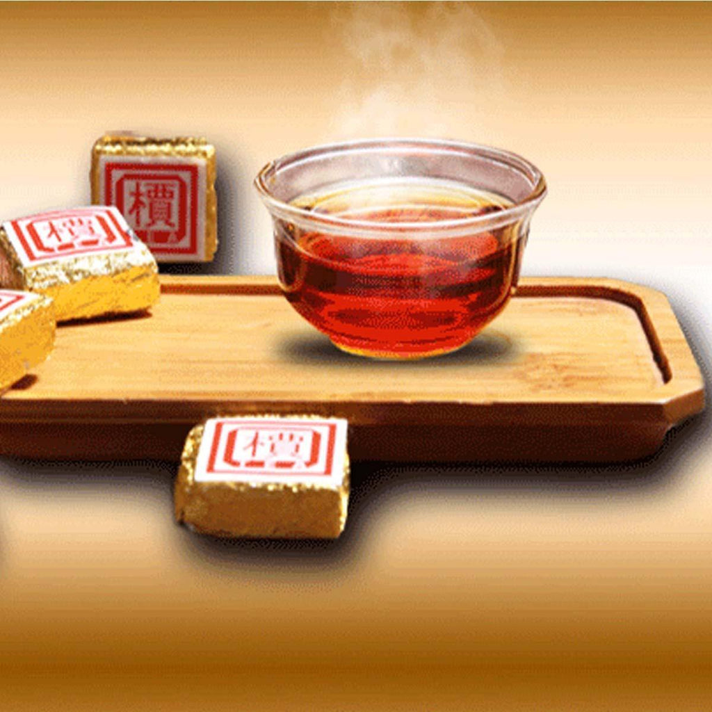 Ripe Puerh Tea Yunnan Bulk Bohai Square Puer Tea 50g-500g 1Pc/Cup Mini Brick Tea