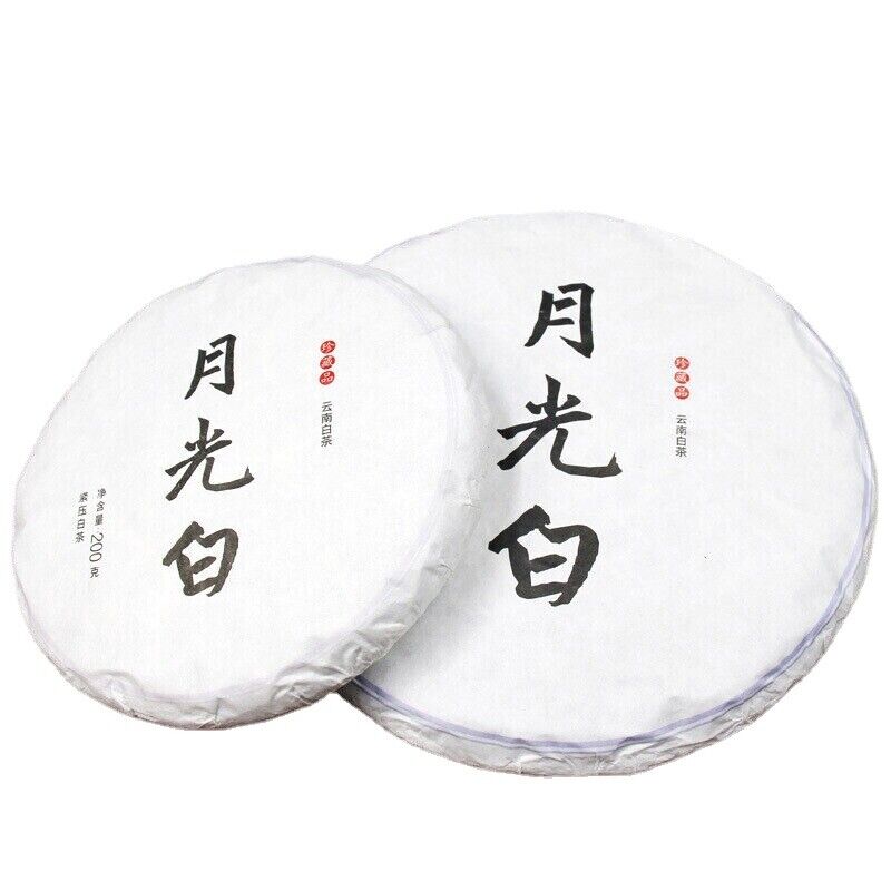 HelloYoung Pu'er Green Tea Health 200g Moonlight White Pu-Erh Tea Cake Chinese Aged