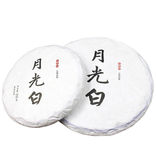HelloYoung Pu'er Green Tea Health 200g Moonlight White Pu-Erh Tea Cake Chinese Aged