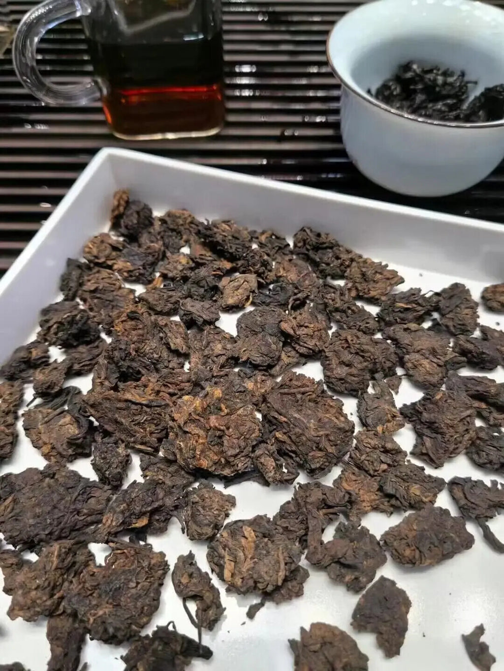 Chinese Fossil Pu'er Tea Healthy Slimming Old Rock Tea Laochatou Loose Leaf Tea
