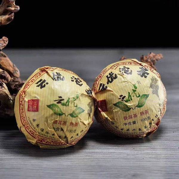 Yunnan Phoenix Tuo Ripe Puerh 100g Menghai Flavor Xinyi Factory Premium