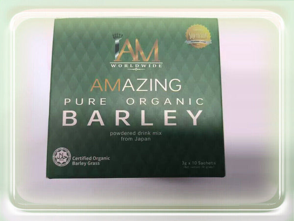 IAM Amazing Pure Organic Barley Power Drink Mix 6 Boxes Or 60 Sachet