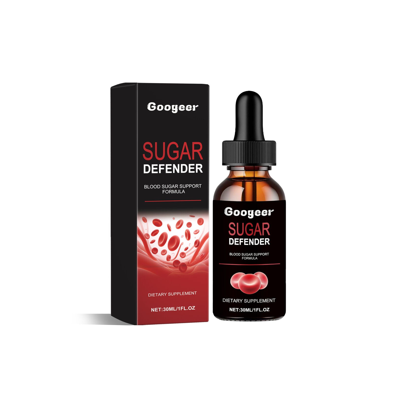 (2 Pack) Sugar Defender, Sugar Defender Blood Sugar Support Supplement (4oz)