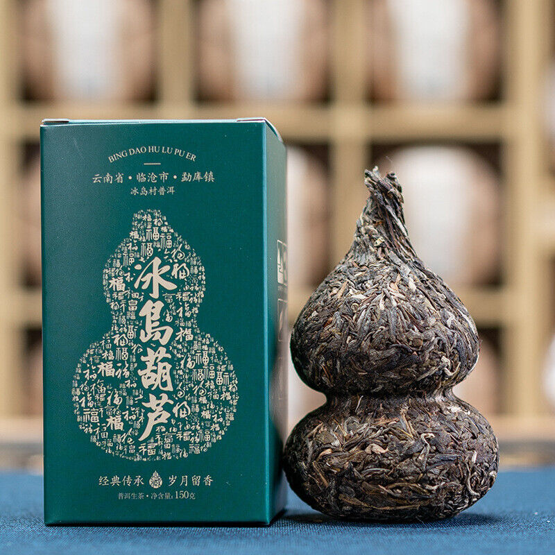 HelloYoung 150/serving Iceland Gourd Raw Puerh Tea Handmade Tea Yunnan Ancient Tree Raw Tea