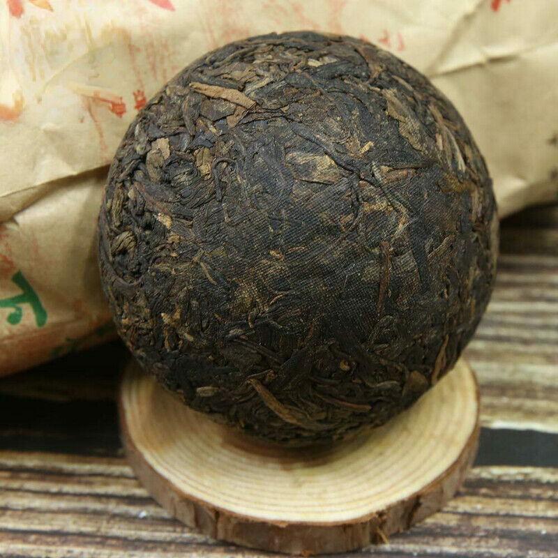 HelloYoung Aged Green Pu Erh Tea Raw Pu Erh Tea Xia Guan "Da Zhong Tuo Cha" 100g