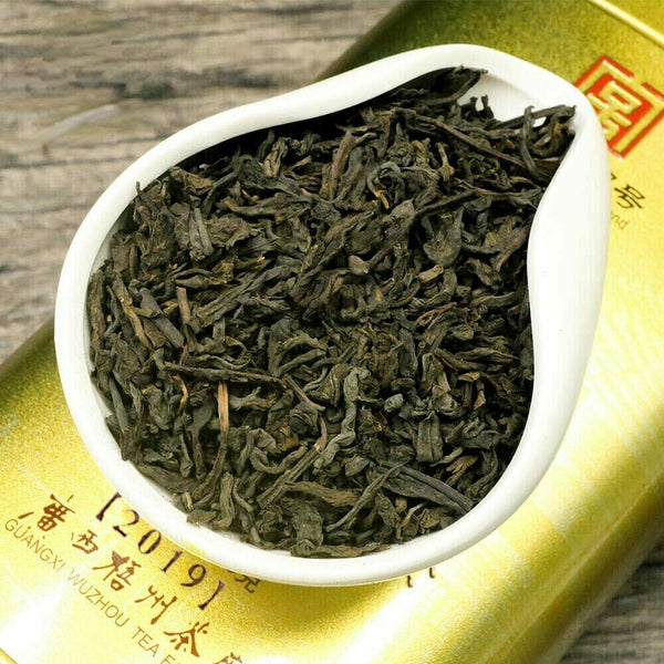 HelloYoung 200g Three Cranes Loose Dark Tea Guangxi Liupao Box Tea Hei Cha Golden Jar Tea