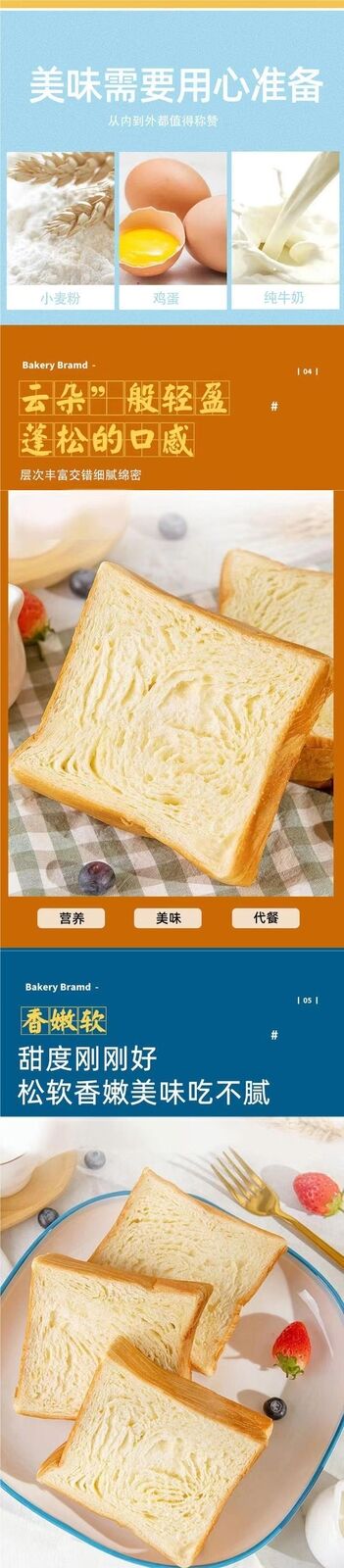 Nutritious Milk Toast Slices, Breakfast Pastry, Ready-to-Eat