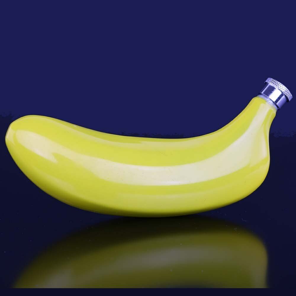 5oz Banana Wine Pot Flask Stainless Steel Hip Flask Vodka Whiskey Alcohol Bottle