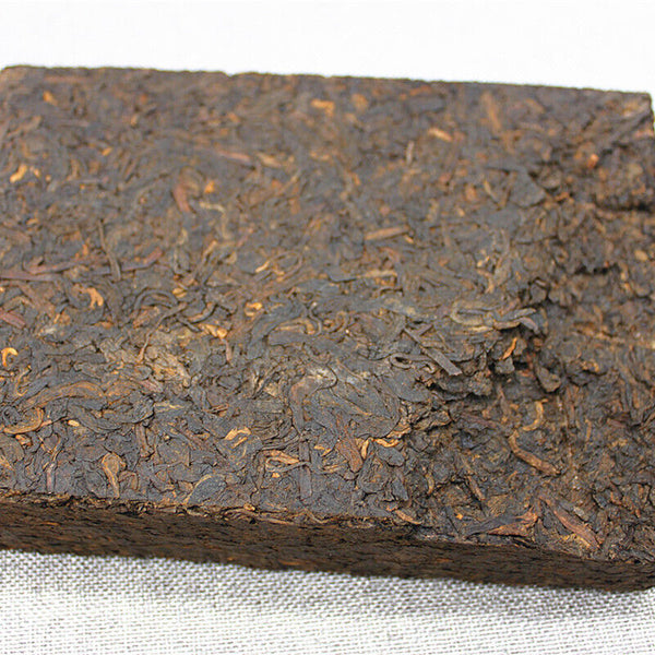 HelloYoung Yunnan Pu'er Tea Camphor Palace Tea Brick 250g Ripe Tea Menghai Palace Brick