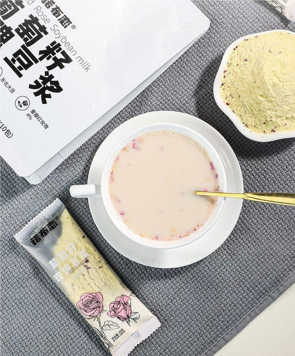 Grape Seed Rose Soy Milk Powder High Protein Drink Fitness Breakfast Instant