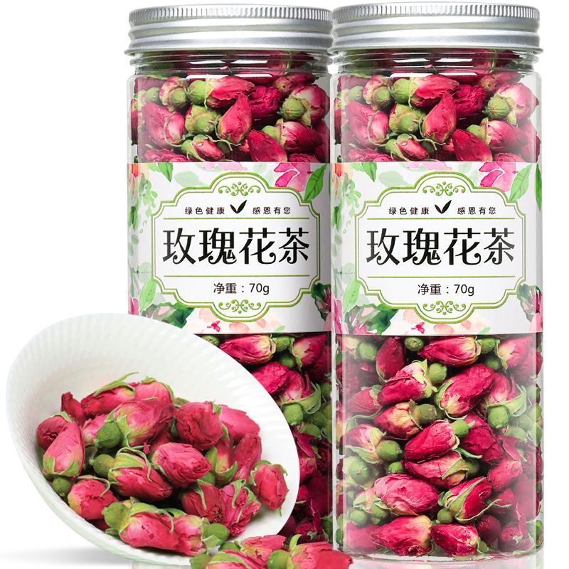 Natürlicher Rosentee Kräutertee Double Red Rose Dry Rose Pingyin Rosentee 70g