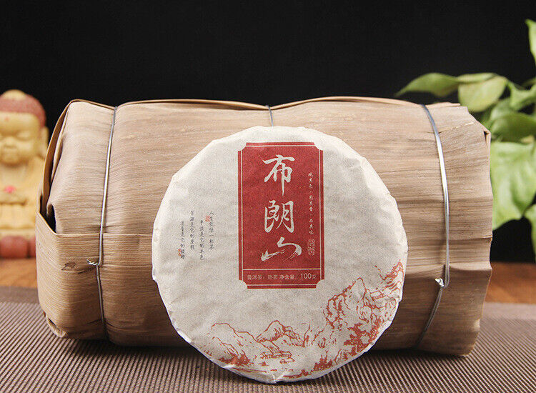 HelloYoung 100g Pu'er tea cake Brown Mountain seven cakes round tea ripening small cake tea