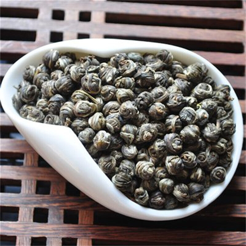Hand Roll Organic Premium King Grade Jasmine Dragon Pearl Chinese Green Tea 125g Main image