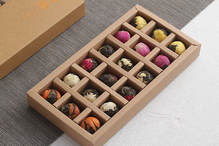 HelloYoung Yunnan Pu-erh Flower Tea Dragon Pearl 18 raw tea 6 flavor combination flower tea