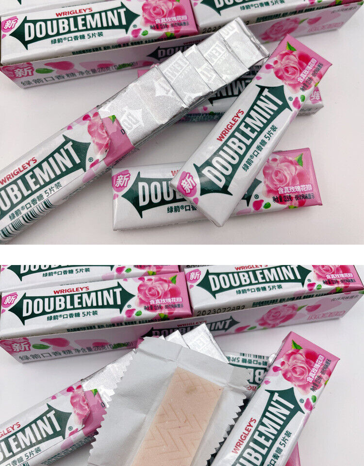 Rose Mint DOUBLEMINT Kaugummi 5pcs x 20 Portable Pack für frischen Atem
