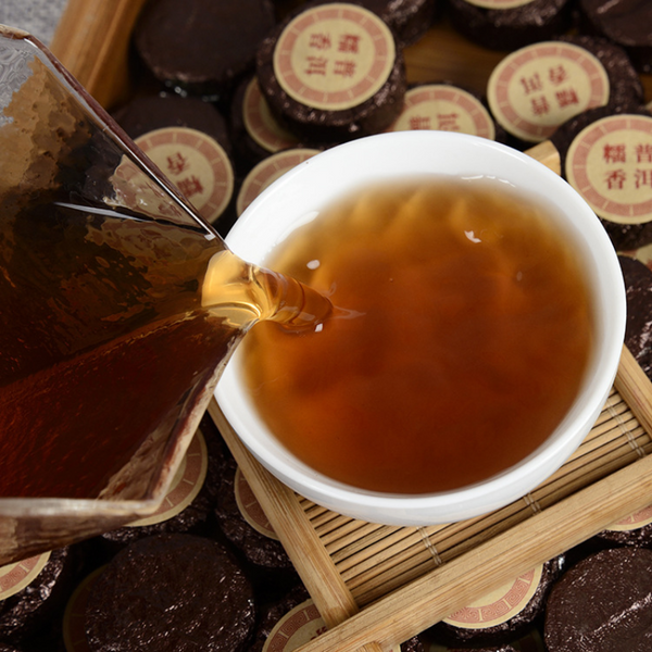 HelloYoung Yunnan Puerh Tea Glutinous Fragrant Ripe Tuo Tea Strong Fragrant Small Jade Cake