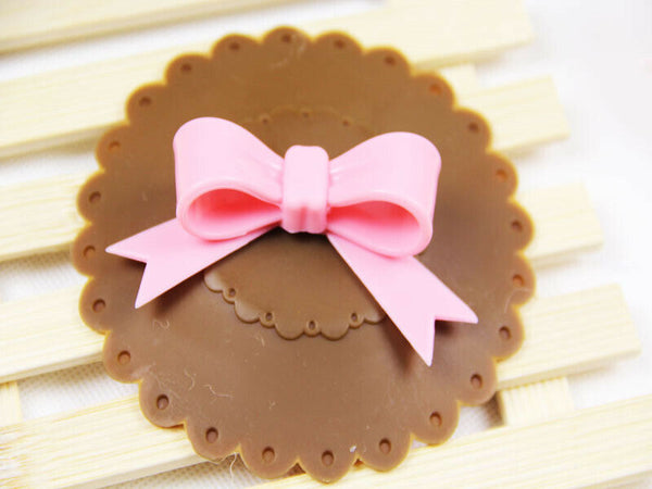 Lovely Bowknot Coffee Cup Anti-dust Silicone Cup Cover Silicone Seal Lid Cap