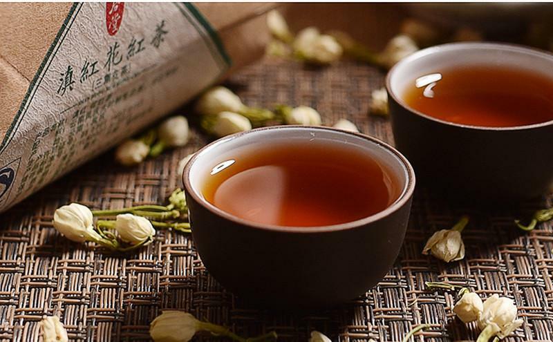 Dianhong Black Tea Smoked Jasmine Black Tea Dianhong Kung Fu Tea In Bulk 400g