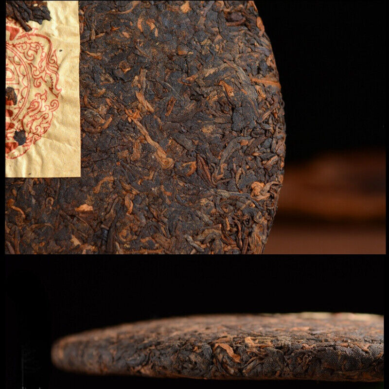 HelloYoung TeaPu-Erh Cooked Tea Cake Yunnan Ecological Pu'er Black Tea Organic 357g Palace Old