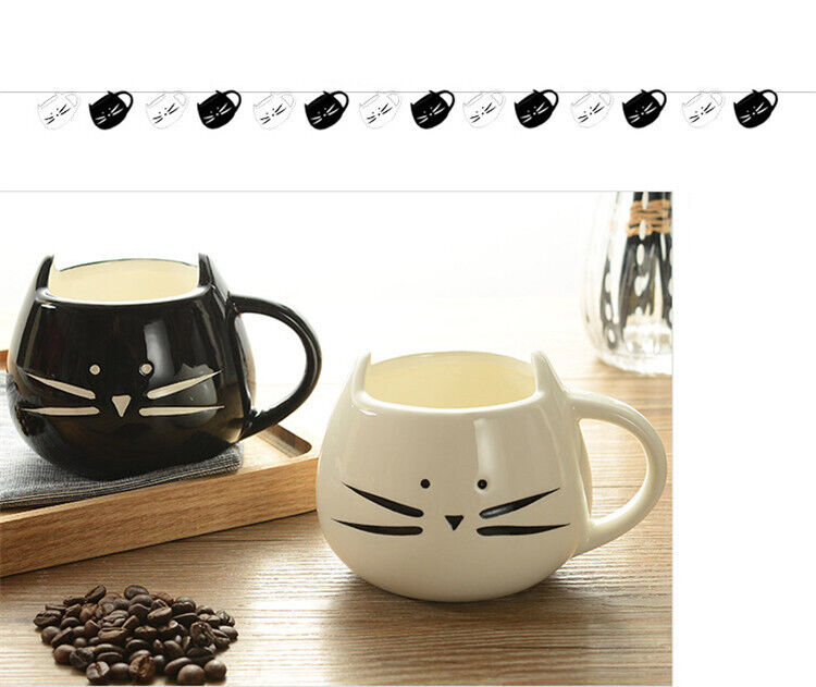 Ceramic Tea Set Cat Coffee Mug Cup Animal Milk Creative Coffee Porcelain Tea Cup