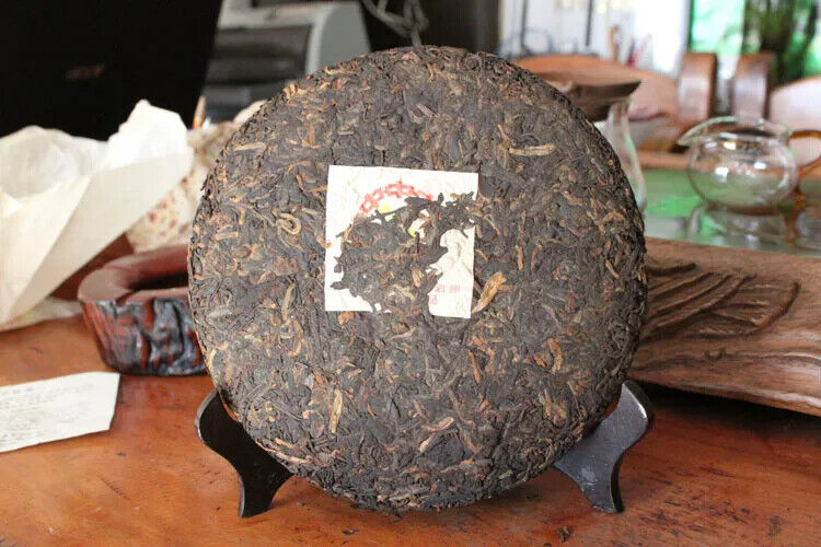 HelloYoung Ripe Tea Oldest Old Puer Tea, Dull Red Sweet Honey Puerh Tea Old Puerh Tea 357g