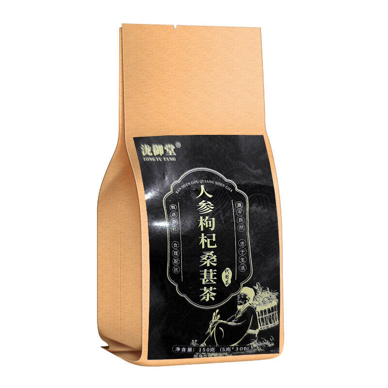 Ginseng Mulberry Black Goji Red Goji Red Date Herbal Tea for Wellness