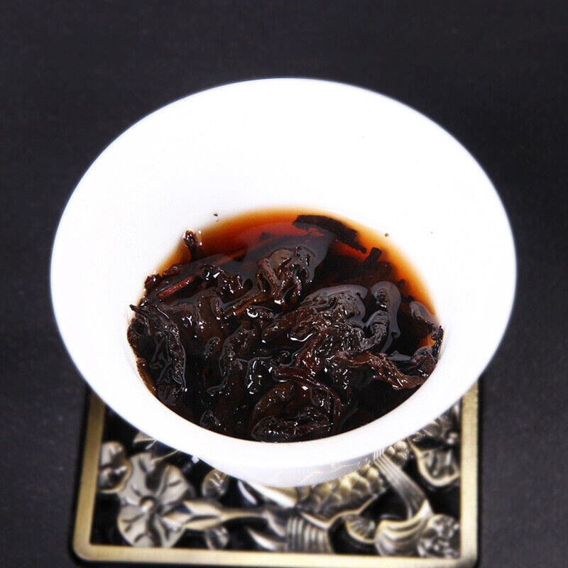 HelloYoung Top-Grade Black Tea Natural Pu-Erh Ripe Tea Purple Bud Fermented Tea Brick 250g