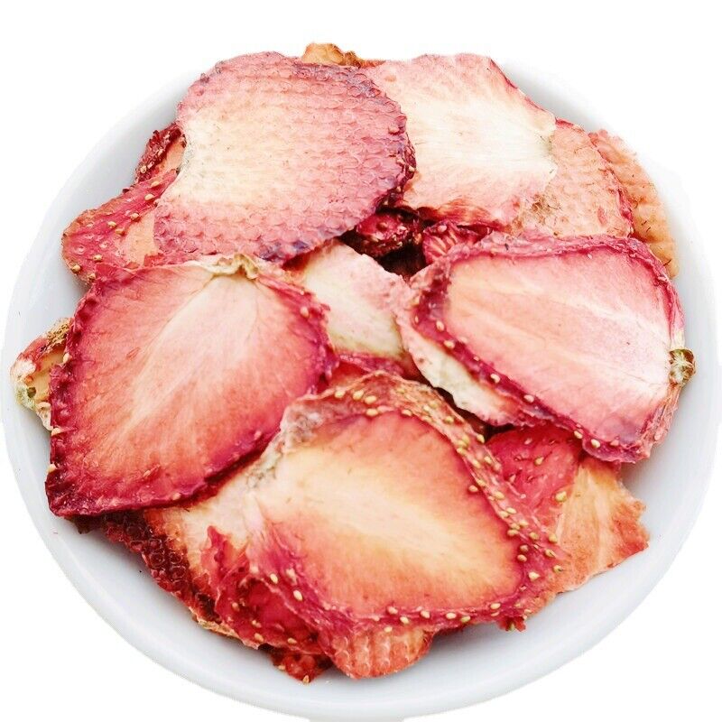 HelloYoung Strawberry slices Dried freeze-dried strawberries fancy fruit tea 17.6oz