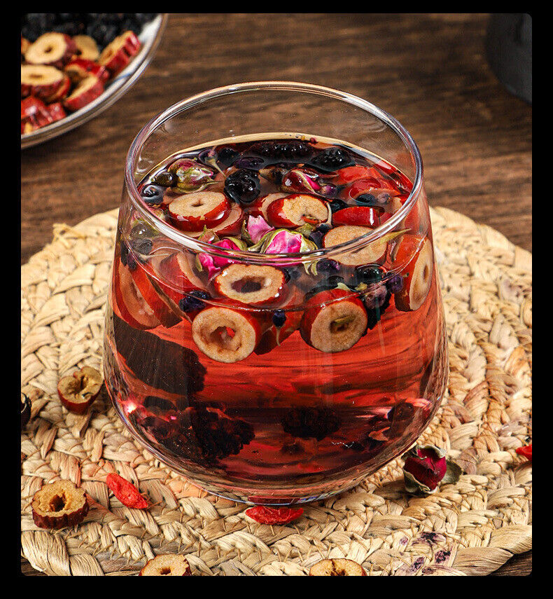 HelloYoung Rosa roxburghii black goji berry mulberry lemon slice combination tea