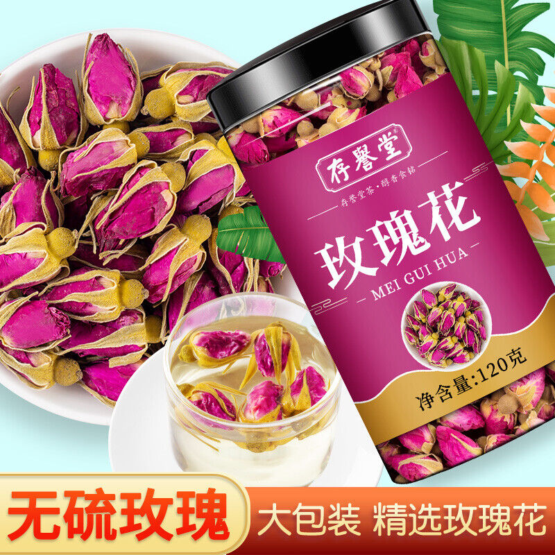 Dried Red Rose Petals Tea - Premium Loose Leaf Rose Tea Stress Relief Improved