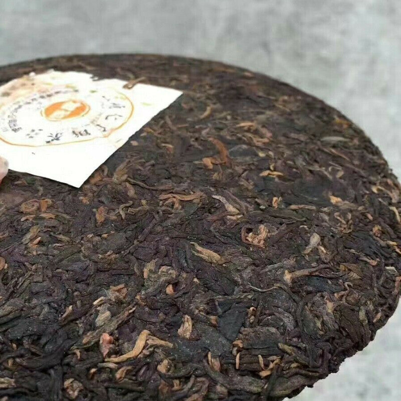 Lao Tong Zhi JIA JIA 7598 Anning Haiwan Yunnan Pu-erh Tea Cake 2007 357g Ripe