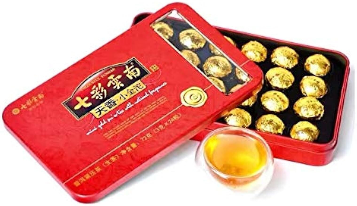 3g*24 capsules Raw Puer Tea  Yunnan Pu-erh Tea 72g（2.54OZ）Chinese black tea Main image