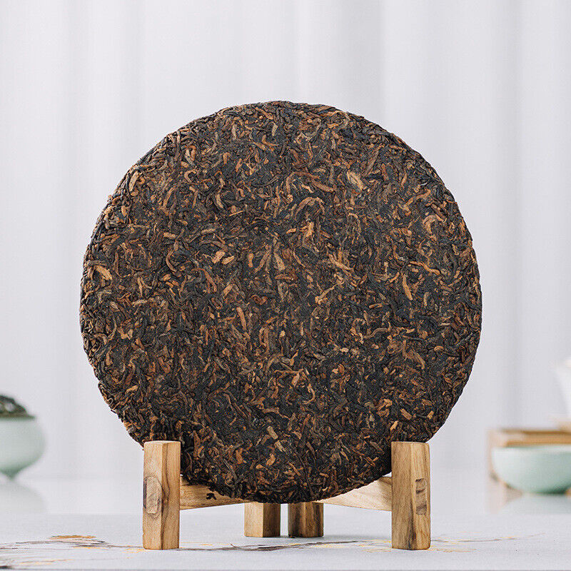 HelloYoung Yunnan Pu'er Tea Pu'er Ripe Tea Cake Dingjiazhai Ripe Tea 357g/12.59oz Secondary image