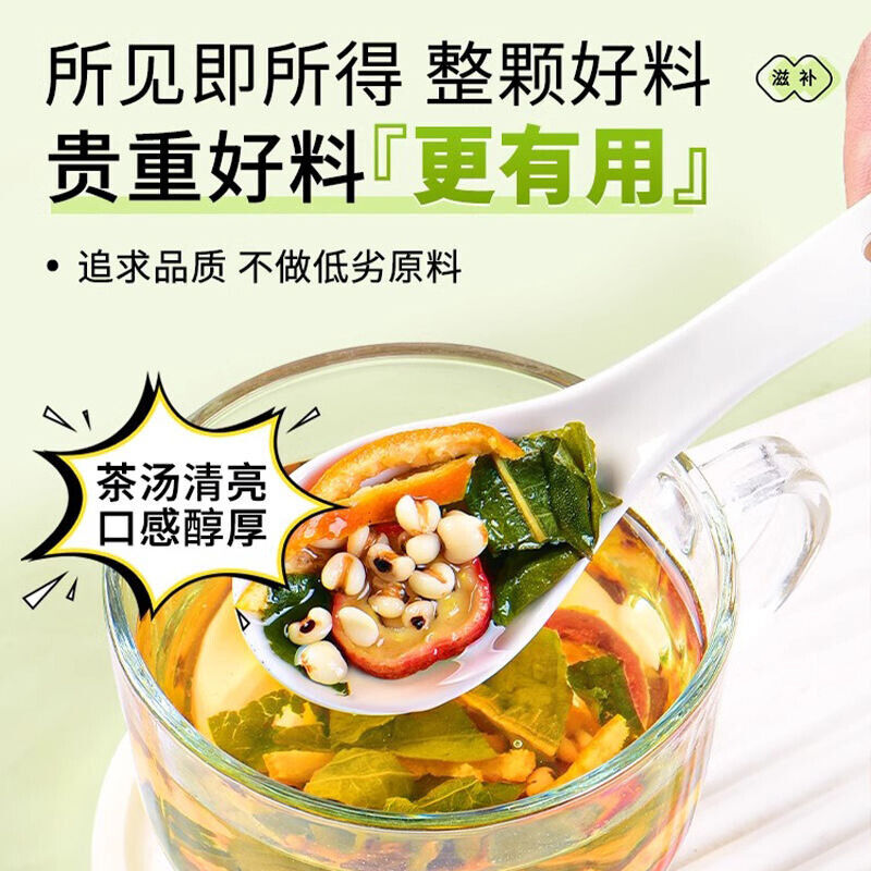 Premium Lotus Leaf Hawthorn Tangerine Peel Coix Tea Herbal Wellness Blend Secondary image