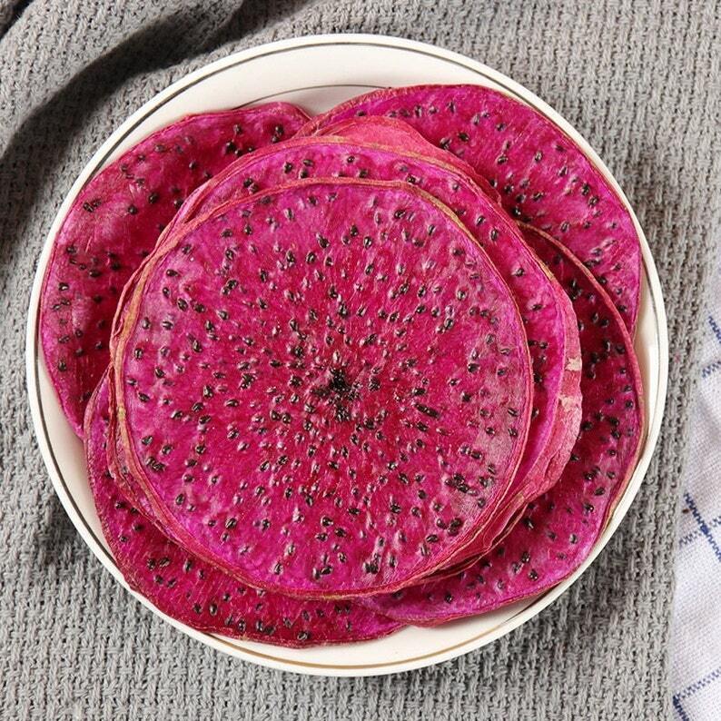 Recommend Organic Dried Red Pitaya Slices, Dragon fruit Slices, Pitaya Main image