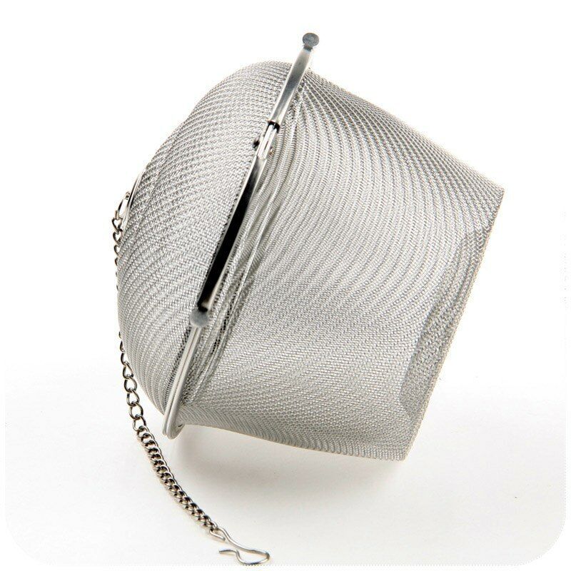 Tea Handle Filter Strainer Diffuser Stainless Steel Tea Spice Ball Mesh Infuser