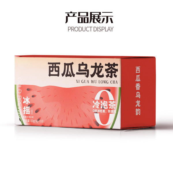 Watermelon Oolong Tea Iced Cold Brew Portable Tea Bags 50g 5g*10 Pack
