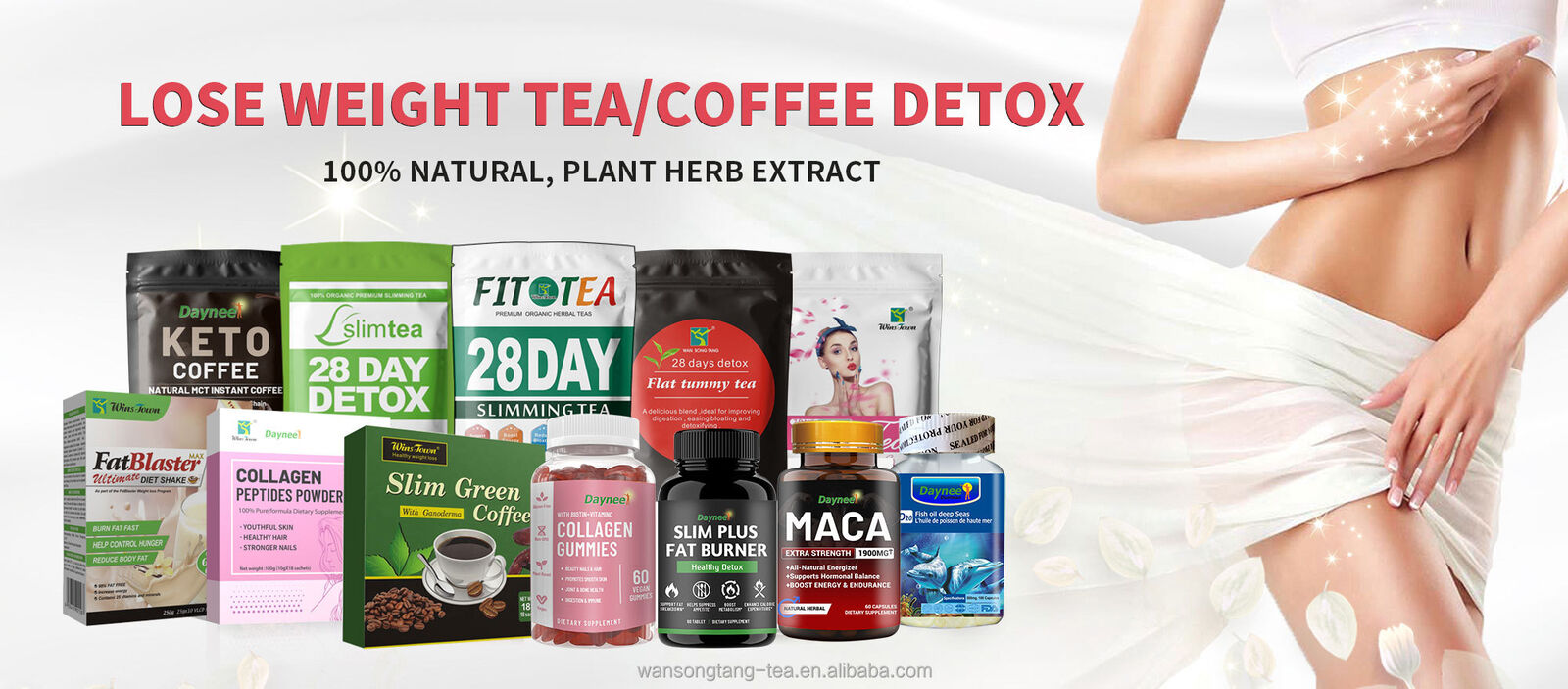 Anti Aging Tea Natural Herbal Skin Whitening Beauty Detox Vitamin Lightening Tea