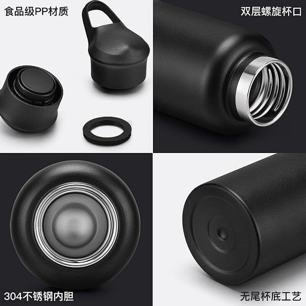 Vacuum Insulated Sport Water Bottle Stainless Steel Flask Jar Leak-proof Canteen