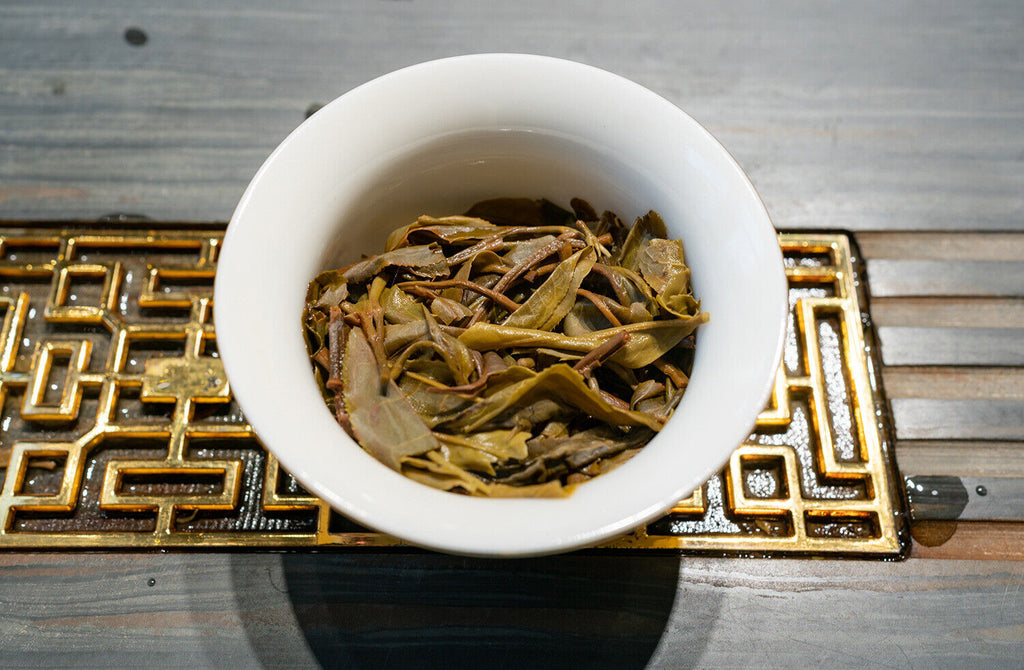 HelloYoung 357g Lao Banzhang Puerh Raw Tea Yunnan Ancient Tree Puerh Seven Seed Cake Tea