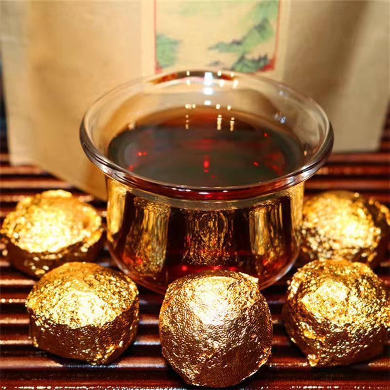 Yunnan Bio Puerh Tee Mini Tuo Schwarzer Tee Kräuter Gesundes Getränk Geschenke