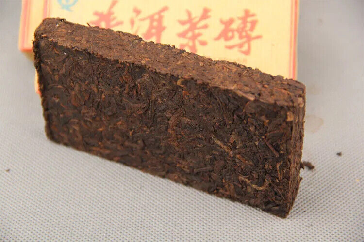 Natural Puer Tea Brick 250/brick Fermented Yunnan Menghai 7581 Cooked Tea Brick Main image