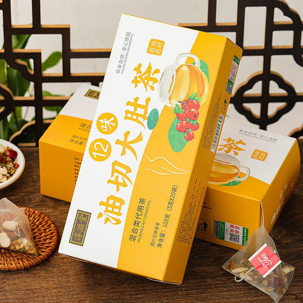 HelloYoung 100g 29 flavors oil-cut potbelly tea ingredients combination non-fat stream tea