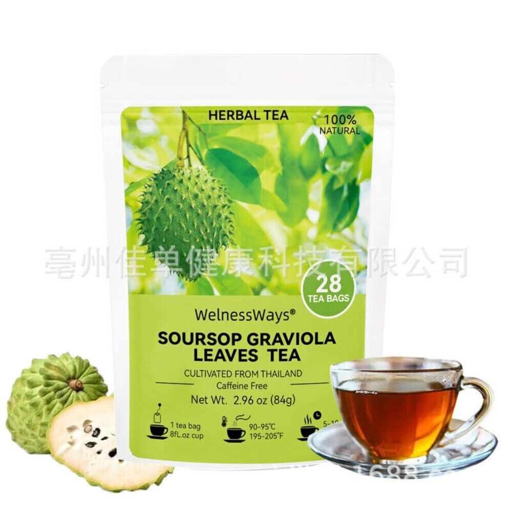 Soursop Loose Leaf Herbal Tea 84g Natural Digestive Aid Caffeine Free Blend Main image