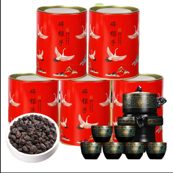 HelloYoung Glutinous Rice Fragrance Crushed Silver Tea Fossil Yunnan Pu'er Ripe Tea 50g/Can